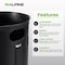 Alpine Industries 50 Gal. Rigid Plastic Waterproof Insert Liner With Handles For Round Indoor Trash Can. ALP475-50-L - alternate 5